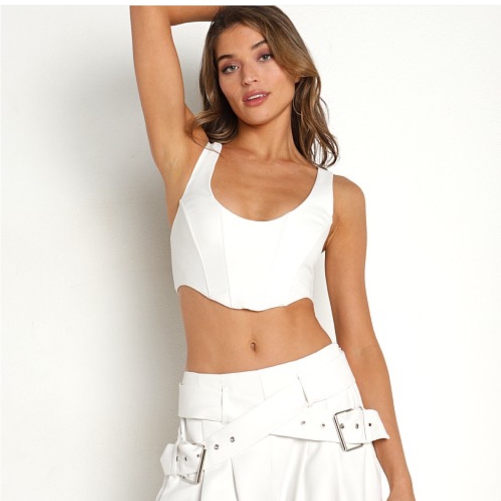 For Love and Lemons Naomi Crop Corset Top NWT